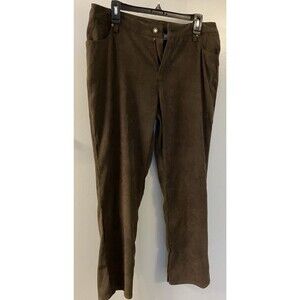 Classic Elements Womens Petites Dark Brown Pants Size 12P
